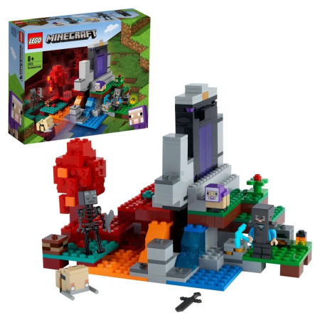 Конструктор LEGO Minecraft - Разрушенный портал (21172)