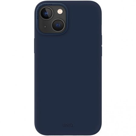 Чехол Uniq LINO для iPhone 14 Plus, цвет Синий (Blue) (IP6.7M(2022)-LINOBLU)