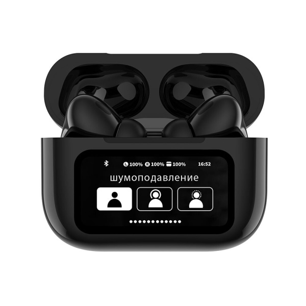 Беспроводные наушники с микрофоном Air Pro 3 ANC, TWS, BT 5.3, 350 мАч, ANC, LCD, черный