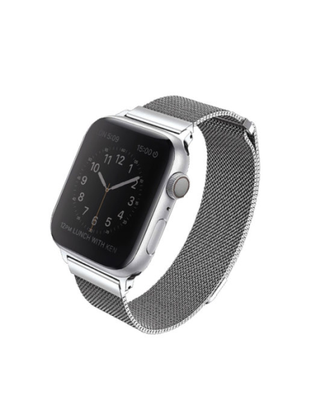 Ремешок Uniq для Apple Watch 3/4/5 44 mm Dante Strap Steel Silver