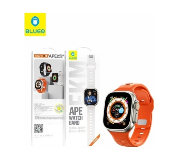 Ремешок BlueO Fluoro Rubber Sport Watch Band для Apple Watch 44/45/46/49 mm, Orange