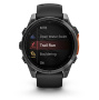 Смарт часы Garmin Fenix 8, 47 мм, AMOLED, Slate Gray with black silicone band