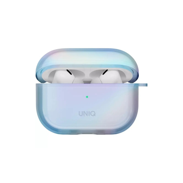 Чехол Uniq Iridescia (holographic) Eclipse Blue для Airpods Pro 2