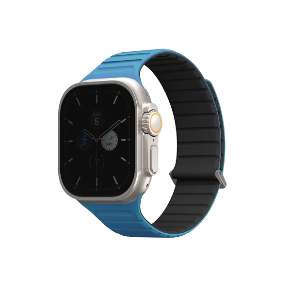 Ремешок Uniq Revix EVO reversible Magnetic Pacific для Apple Watch 49/45/44/42 mm, Blue/Black
