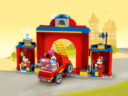 Конструктор LEGO Disney - Пожарная часть и машина Микки и его друзей (10776)
