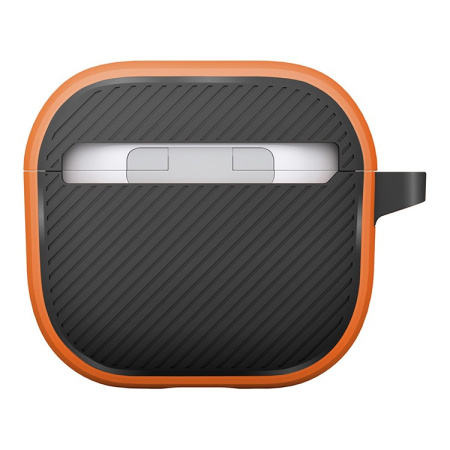 Чехол Uniq CLYDE Lock case Volt Orange/Charcoal для Airpods 4