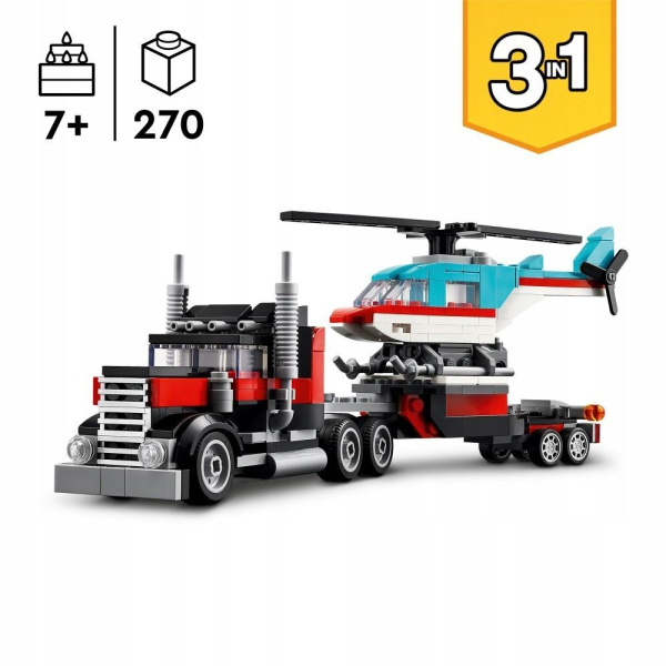 Конструктор LEGO Creator - Грузовик с вертолётом 3-в-1 (31146)