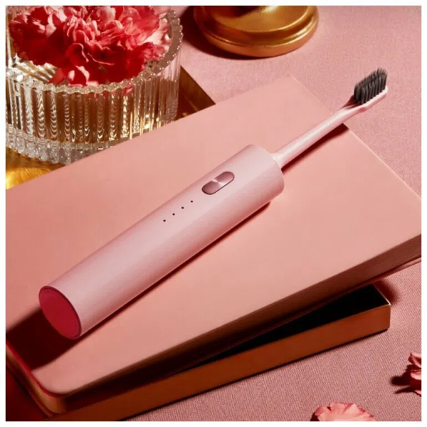 Электрическая зубная щетка со стерилизатором Xiaomi T-Flash UV Sterilization Q-05, Розовая