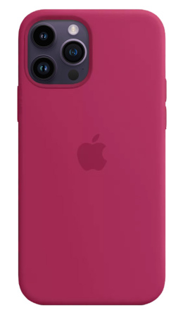 Чехол Silicone Case для iPhone 14 Pro Maroon light, цвет Темно-бордовый легкий
