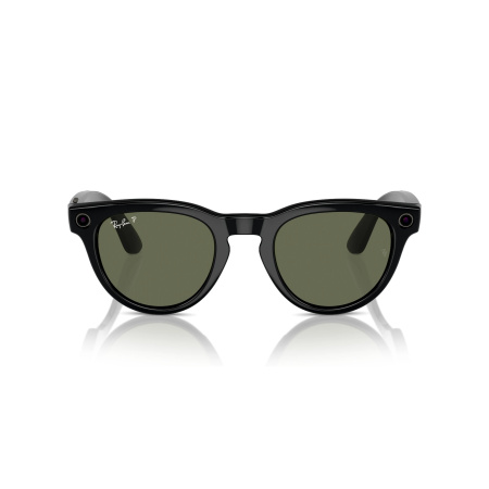 Умные очки Ray-Ban Smart Glasses Headliner Shiny Black /Polar G15 Green, RW4009, размер М