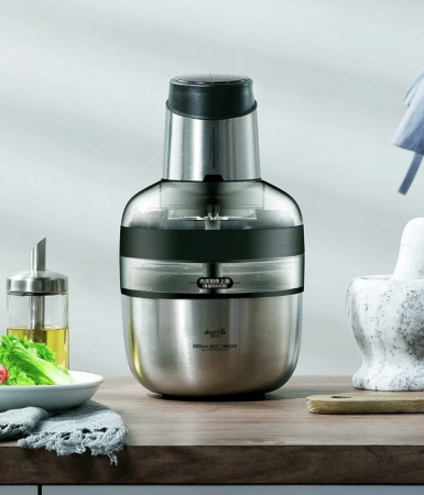 Электрическая мясорубка Xiaomi Mi Deerma Meat Grinder (DEM-JR01), Silver/Black CN