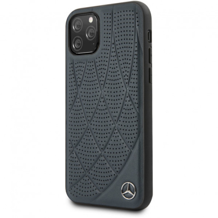 Чехол CG Mobile Mercedes Bow Quilted/perforated Hard Leather для iPhone 11 Pro, цвет Синий (MEHCN58DIQNA)