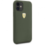 Чехол CG Mobile Ferrari On-Track Silicone case Hard для iPhone 11, цвет "Полночный зеленый" (FESSIHCN61MG)