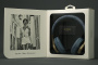 Беспроводные наушники Guess Bluetooth Headphones Sound PU 4G Script Metal Logo Blue, голубой