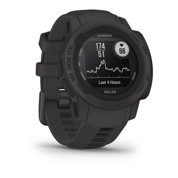 Смарт часы Garmin Instinct 2S Solar Graphite, графитовый