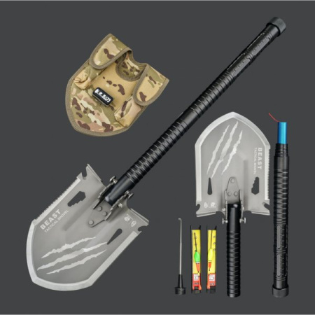 Лопата многофункциональная Xiaomi HX OUTDOORS Fishing Multifunctional Engineer Shovel (черная)