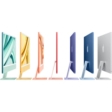 Apple iMac 24" Retina 4,5K, M3 (8C CPU, 10C GPU, 2023), 8 ГБ, 512 ГБ SSD, оранжевый