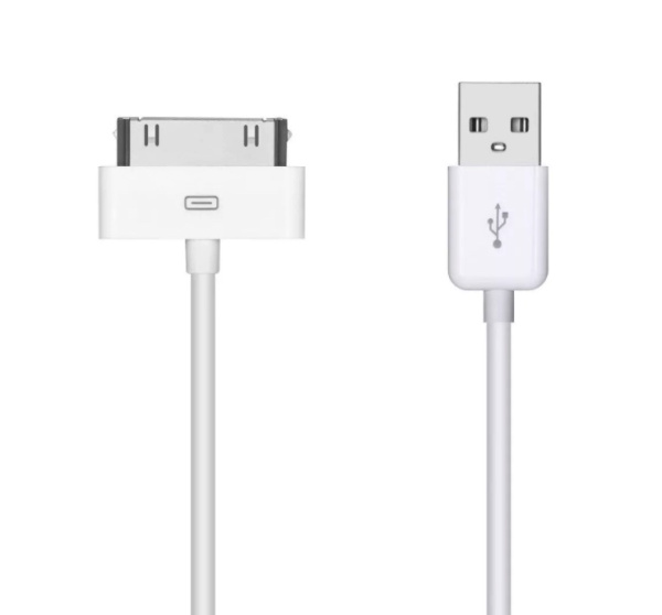 USB кабель "LP" для Apple iPhone 30 pin (Белый)