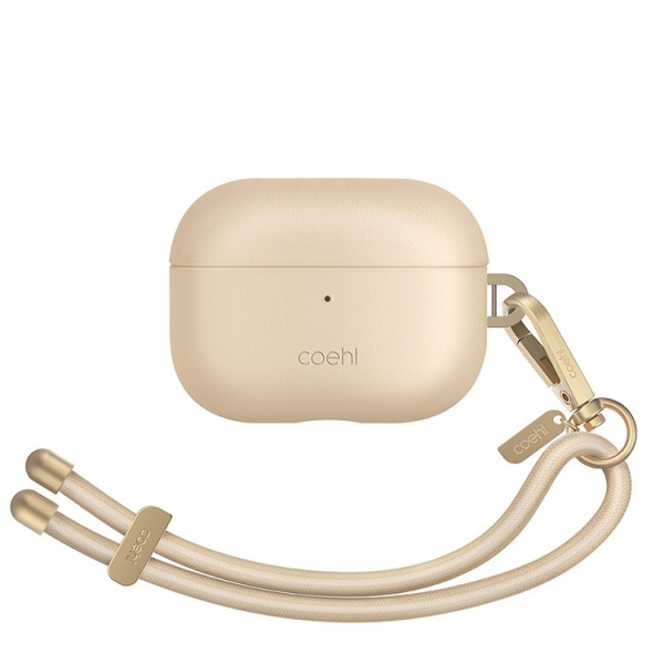 Чехол с карабином Uniq Coehl Haven для Airpods Pro 2, Cream