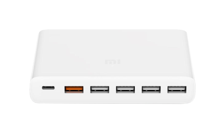 Сетевой адаптер Xiaomi Millet USB 60W Fast Charger (6-портов), White CN