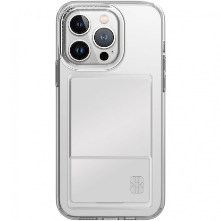 Чехол Uniq для iPhone 15 Pro Max Air Fender ID (cardslot), прозрачный