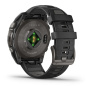 Смарт часы Garmin Fenix 8, 47 мм, AMOLED, Sapphire Carbon Gray DLC Titanium with Black/Pebble Gray Silicone Band