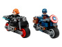 Конструктор LEGO Super Heroes - Черная вдова и Капитан Америка на мотоциклах (76260)