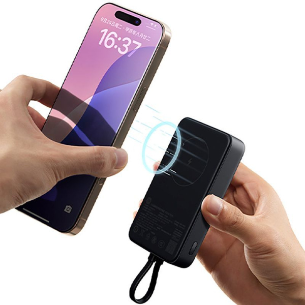 Внешний аккумулятор Xiaomi Mi Magnetic Power Bank With Cable USB-C 10000mAh 33W, Grey