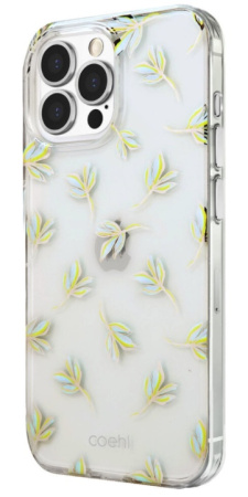 Чехол Uniq COEHL Fleur для iPhone 13 Pro, цвет Голубой (IP6.1PHYB(2021)-FLRBLU)