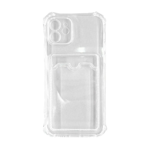 Чехол Card Pocket Case для iPhone 12 Pro Max Clear, цвет Прозрачный