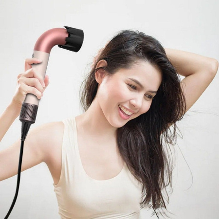 Фен для волос Beheart Hair Dryer X11 PRO EU Pink (6 насадок)