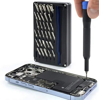 Замена нижнего шлейфа разъем зарядки и синхронизации микрофоны на iPhone 13 Pro