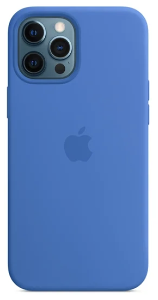 Чехол Silicone Case для iPhone 12 Pro Max, цвет Синяя сталь