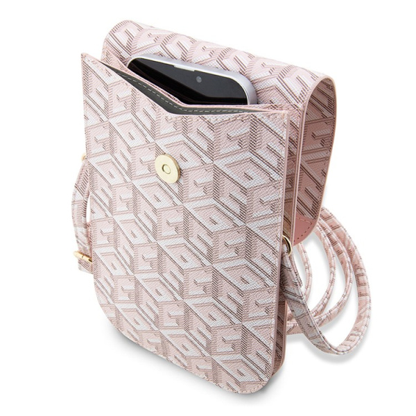 Guess для смартфонов сумка Wallet Bag G CUBE Pink (GUWBHGCFSEP)