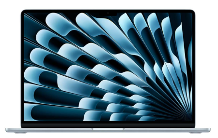 Apple MacBook Air 15" (M5, 10C CPU, 10C GPU, 2026) 24/1Tb SSD (MDVU4) Sky Blue, «голубое небо»