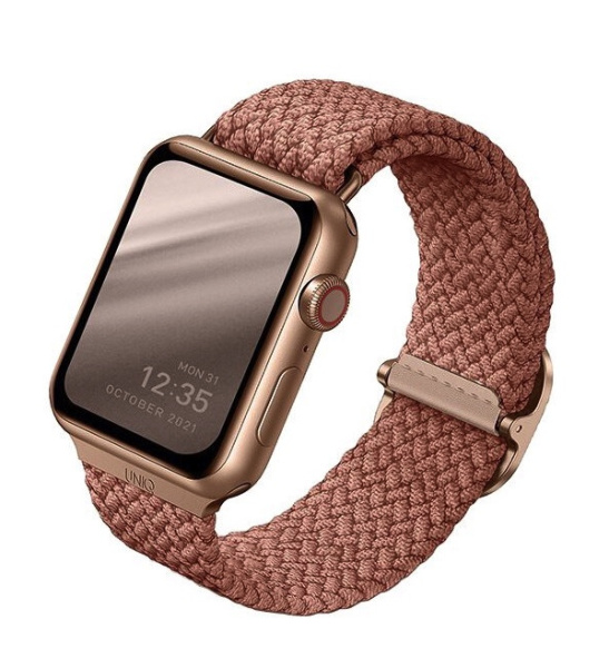 Ремешок Uniq для Apple Watch All series 44/42 mm ASPEN Strap Braided Pink