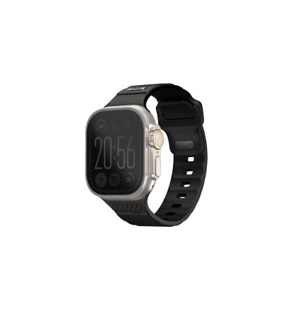 Ремешок Uniq STRIDE FKM Rubber Black для Apple Watch 49/45/44/42 mm, черный