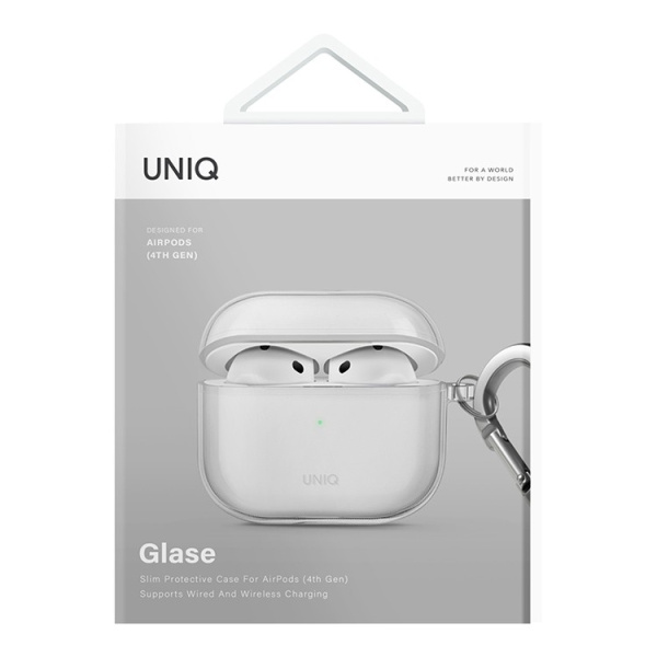 Чехол Uniq Glase для AirPods 4, Clear (AIRPODS(2024)-GLSCLR)