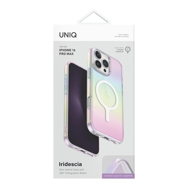 Чехол Uniq Iridescia (hologrophic) Holo Quartz (Magsafe) для iPhone 16 Pro Max