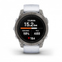 Смарт часы Garmin Epix Pro (Gen 2) Sapphire Edition 47 мм, титановый, белый DLC, белый ремешок