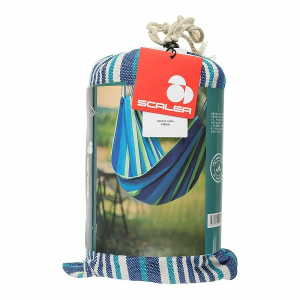 Гамак SCALER Hammock 200x100cm Blue/White (синий/белый)
