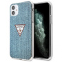 Чехол CG Mobile Guess PC/TPU Denim Triangle logo для iPhone 11, цвет Светло-синий (GUHCN61PCUJULLB)