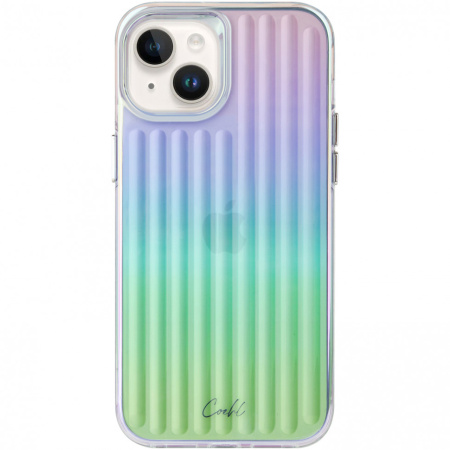 Чехол Uniq COEHL Linear для iPhone 14 Plus, цвет Радужный (Iridescent) (IP6.7M(2022)-LINIRD)