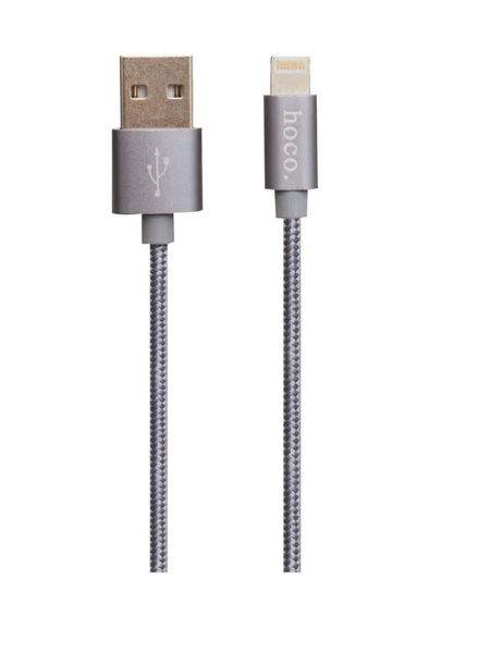 Кабель Hoco X2 Knitted Lightning [USB - Lightning] 100см, Gray