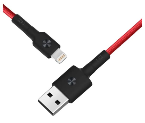 Кабель Xiaomi ZMI MFi [USB - Lightning] 100 см (AL803), Красный