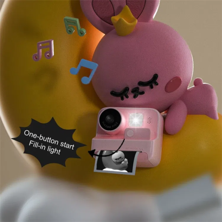 Детский фотоаппарат моментальной печати KOOOL K27 Розовый