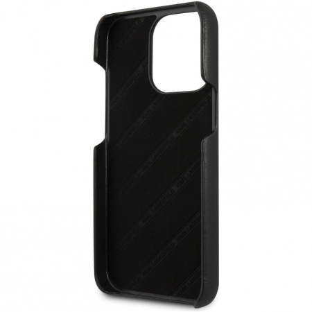 Чехол CG Mobile Karl Lagerfeld PU with Elastic Strap Hard для iPhone 13 Pro, цвет Черный (KLHCP13LSTKLBK)