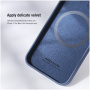 Чехол Nillkin CamShield Silky Magnetic Silicone для iPhone 13 Pro Max, цвет Синий (6902048223578)