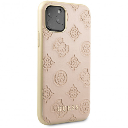 Чехол CG Mobile Guess 4G Peony Debossed Hard PU для iPhone 11 Pro, цвет Светло-розовый (GUHCN58PELLP)