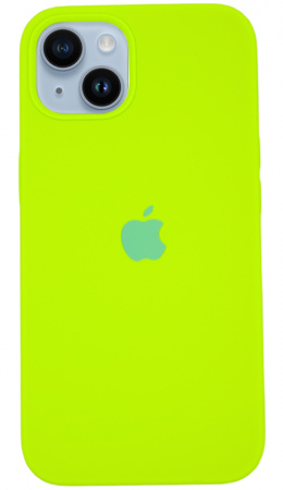 Чехол Silicone Case для iPhone 14 Shiny Green, цвет Блестящий зеленый